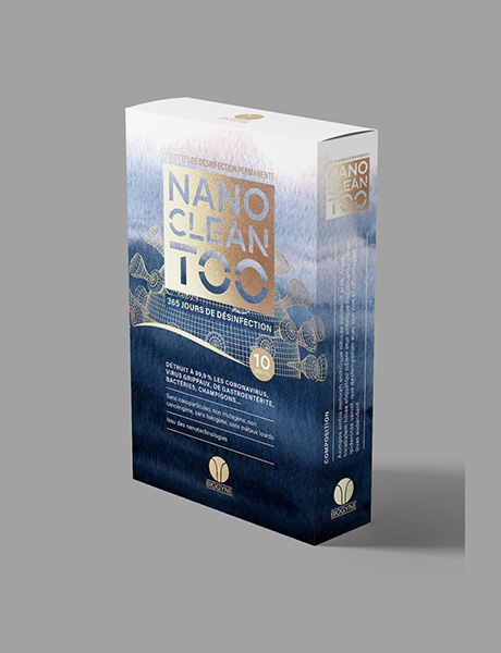 Lingette de désinfection permanente issue des nanotechnologies